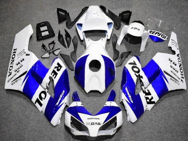 Billige Weiß Blau Schwarz Repsol 2004-2005 Honda CBR1000RR Motorrad Verkleidung