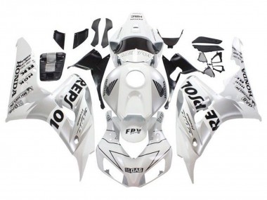 Billige Weiß Silber Schwarz Repsol 2006-2007 Honda CBR1000RR Motorrad Verkleidung