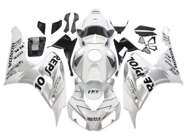 Billige Weiß Silber Schwarz Repsol 2006-2007 Honda CBR1000RR Motorrad Verkleidung