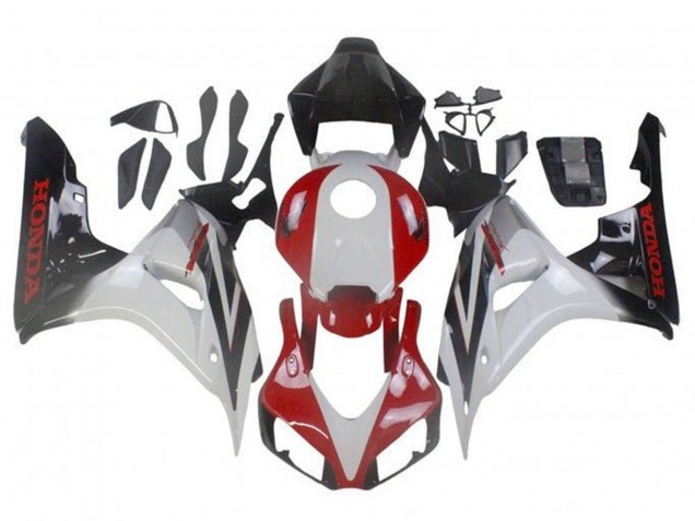 Billige Weiß Rot Glänzendes Schwarz Fade 2006-2007 Honda CBR1000RR Motorrad Verkleidung