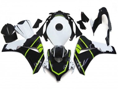Billige Weiß Grün Glänzendes Schwarz 2008-2011 Honda CBR1000RR Motorrad Verkleidung