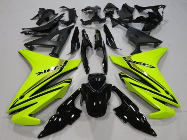 Billige Neon Gelb Glänzendes Schwarz 2016-2018 Honda CBR500R Motorrad Verkleidung