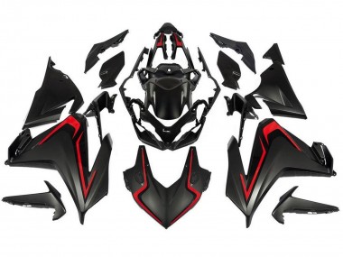 Billige Matt Schwarz Rot 2019-2021 Honda CBR500R Motorrad Verkleidung
