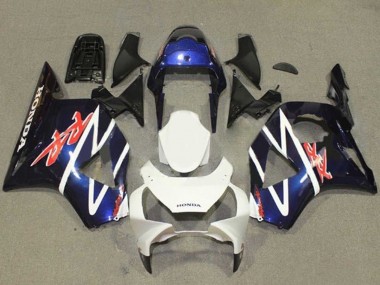 Billige Blau Weiß Glänzendes Schwarz 2002-2003 Honda CBR900RR 954 Motorrad Verkleidung