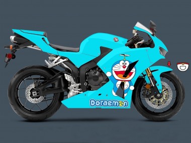Billige Hellblau Doraemon 2013-2023 Honda CBR600RR Motorrad Verkleidung