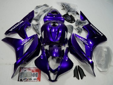 Billige Blau Glänzendes Schwarz 2007-2008 Honda CBR600RR Motorrad Verkleidung