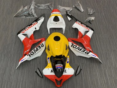Billige Gelb Weiß Rot Glänzendes Schwarz Repsol HRC 2007-2008 Honda CBR600RR Motorrad Verkleidung