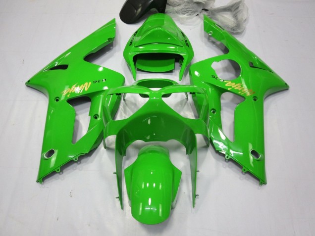 Billige Grün Gold Aufkleber 2003-2004 Kawasaki ZX6R Motorrad Verkleidung