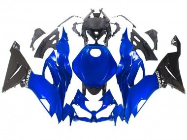Billige Blau Glänzendes Schwarz 2019-2022 Kawasaki ZX6R Motorrad Verkleidung