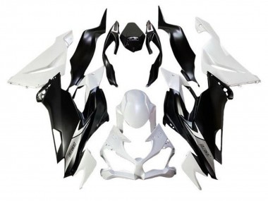 Billige Weiß Matt Schwarz 2019-2022 Kawasaki ZX6R Motorrad Verkleidung