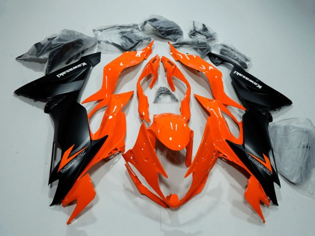 Billige Orange Matt Schwarz 2019-2022 Kawasaki ZX6R Motorrad Verkleidung
