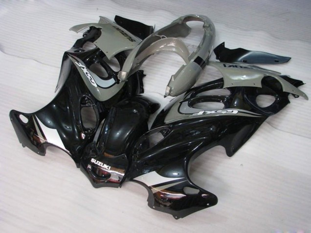 Billige Glänzendes Schwarz Grau 2004-2006 Suzuki GSX600F/GSX750F Motorrad Verkleidung