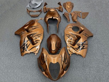 Billige Braun Bronze Schwarz Flamme 1996-2007 Suzuki GSXR1000 Motorrad Verkleidung