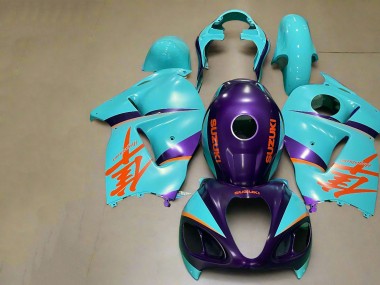 Billige Matt Lila Orange Blau 1996-2007 Suzuki GSXR 1300 Hayabusa Motorrad Verkleidung
