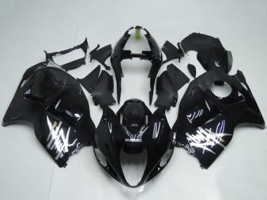 Billige Glänzendes Schwarz Weiß Aufkleber 1996-2007 Suzuki GSXR 1300 Hayabusa Motorrad Verkleidung