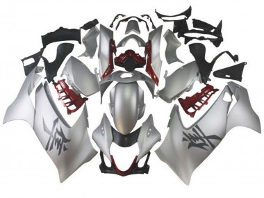 Billige Suzuki GSXR 1300 Hayabusa Motorrad Verkleidung 2021-2025 - Silber Dunkel Rot