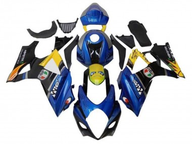 Billige Blau Gelb Schwarz Hai 2005-2006 Suzuki GSXR 1000 Motorrad Verkleidung
