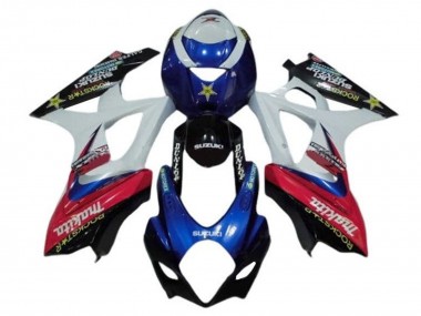 Billige Weiß Rot Blau Makita 2005-2006 Suzuki GSXR 1000 Motorrad Verkleidung
