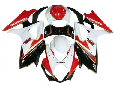 Billige Weiß Rot Schwarz Gold 2005-2006 Suzuki GSXR 1000 Motorrad Verkleidung