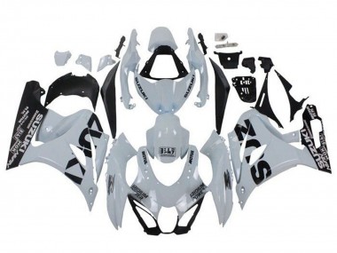 Billige Weiß Schwarz 2017-2024 Suzuki GSXR1000 Motorrad Verkleidung
