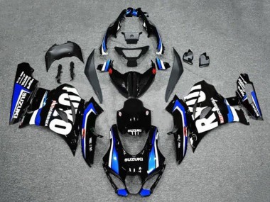 Billige Schwarz Blau Weiß 2017-2024 Suzuki GSXR1000 Motorrad Verkleidung