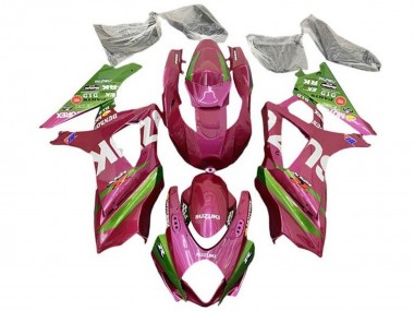 Billige Rosa Grün Weiß 2007-2008 Suzuki GSXR 1000 Motorrad Verkleidung