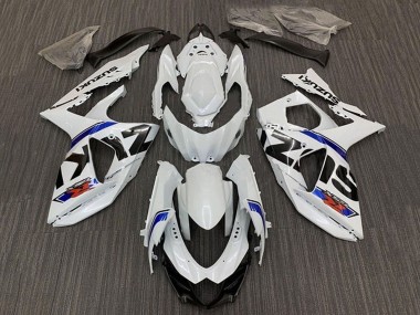 Billige Weiß Blau Streifen 2009-2016 Suzuki GSXR 1000 Motorrad Verkleidung