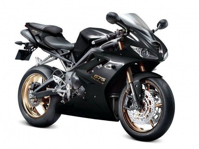 Billige Triumph Daytona 675 Triple Motorrad Verkleidung 2006-2008 - Glanzendes Schwarz