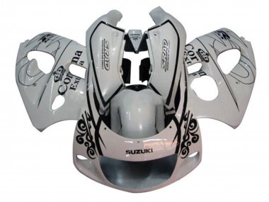 Billige Weiß Schwarz Corona Extra 1996-2000 Suzuki GSXR 600 / GSXR 750 Motorrad Verkleidung