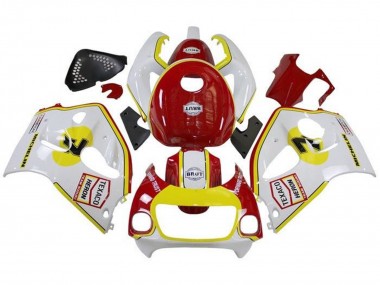 Billige Weiß Rot Gelb Texaco 1996-2000 Suzuki GSXR 600 / GSXR 750 Motorrad Verkleidung