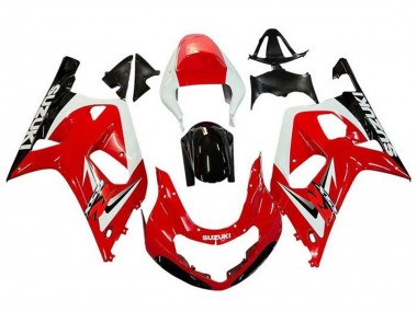 Billige Rot Weiß Glänzendes Schwarz 2001-2003 Suzuki GSXR 600 / GSXR 750 Motorrad Verkleidung