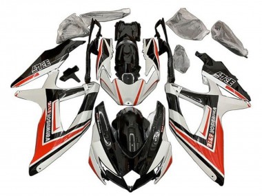 Billige Weiß Orange Glänzendes Schwarz Yoshimura 2008-2010 Suzuki GSXR 600 / GSXR 750 Motorrad Verkleidung