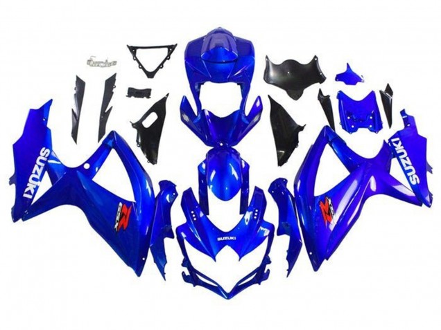 Billige Blau Weiß Rot 2008-2010 Suzuki GSXR 600 / GSXR 750 Motorrad Verkleidung