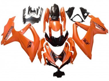 Billige Orange Glänzendes Schwarz mit Aufkleber 2008-2010 Suzuki GSXR 600 / GSXR 750 Motorrad Verkleidung