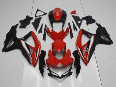 Billige Rot Schwarz Weiß Silber 2008-2010 Suzuki GSXR 600 / GSXR 750 Motorrad Verkleidung