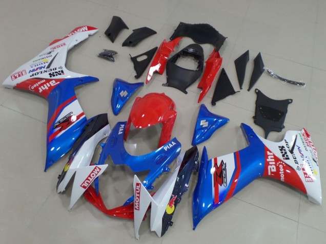Billige Blau Rot Weiß 2011-2024 Suzuki GSXR 600 / GSXR 750 Motorrad Verkleidung