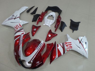 Billige Bonbon Rot Weiß Fiat 2011-2024 Suzuki GSXR 600 / GSXR 750 Motorrad Verkleidung