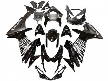 Billige Glänzendes Schwarz Silber 2011-2024 Suzuki GSXR 600 / GSXR 750 Motorrad Verkleidung
