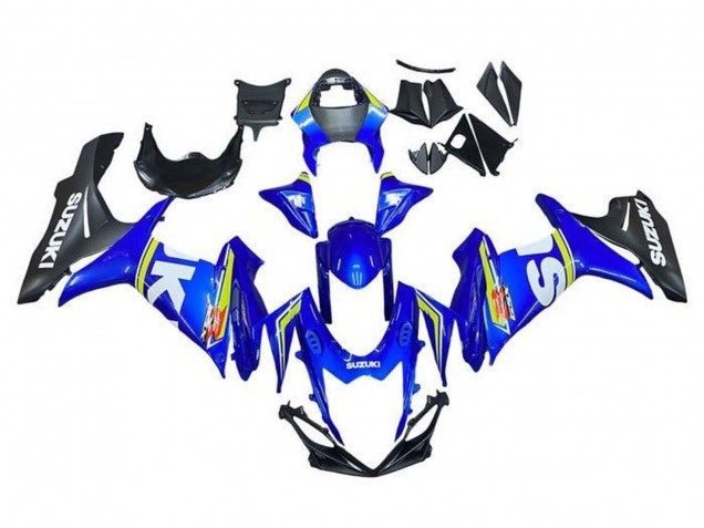 Billige Weiß Blau Gelb Schwarz 2011-2024 Suzuki GSXR 600 / GSXR 750 Motorrad Verkleidung