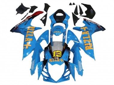 Billige Blau Gelb Rot Schwarz Rizla 13 2011-2024 Suzuki GSXR 600 / GSXR 750 Motorrad Verkleidung