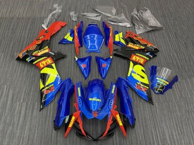 Billige Blau Rot Gelb Schwarz 2011-2024 Suzuki GSXR 600 / GSXR 750 Motorrad Verkleidung