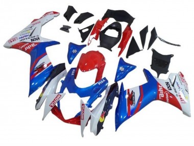 Billige Blau Weiß Rot Motul 2011-2024 Suzuki GSXR 600 / GSXR 750 Motorrad Verkleidung