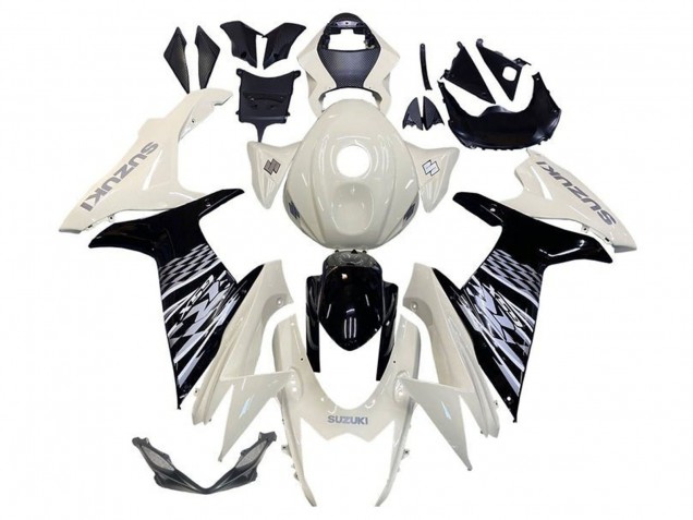 Billige Weiß Glänzendes Schwarz 2011-2024 Suzuki GSXR 600 / GSXR 750 Motorrad Verkleidung