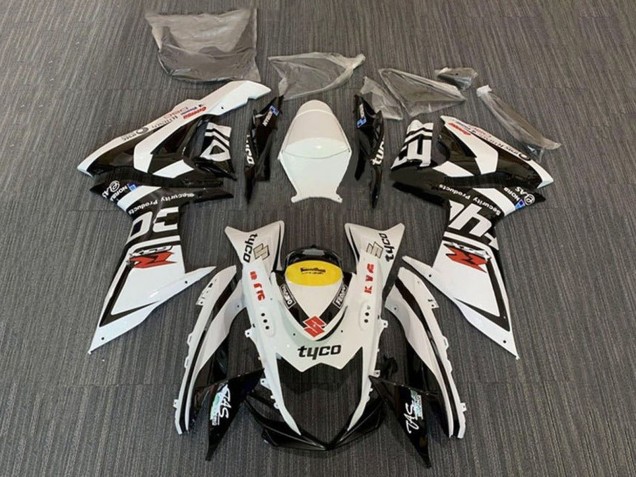 Billige Weiß Schwarz Gelb Rot Tyco 2011-2024 Suzuki GSXR 600 / GSXR 750 Motorrad Verkleidung