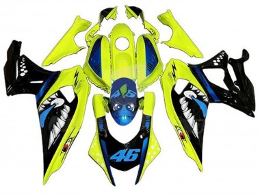 Billige Gelb Schwarz Hai 2021-2024 Yamaha YZF R7 Motorrad Verkleidung