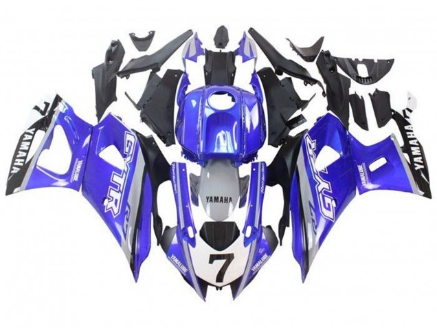 Billige Blau Grau Weiß GYTR 2021-2024 Yamaha YZF R7 Motorrad Verkleidung