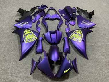 Billige Lila Neon Gelb 2012-2014 Yamaha YZF 1000 R1 Motorrad Verkleidung