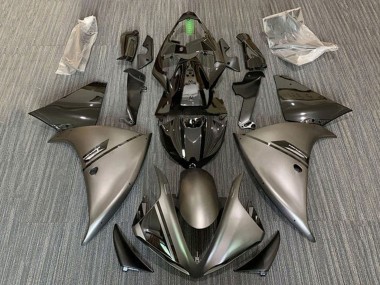 Billige Matt Grau Glänzendes Schwarz 2012-2014 Yamaha YZF 1000 R1 Motorrad Verkleidung