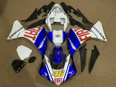 Billige Weiß Blau Rot Fiat 46 2012-2014 Yamaha YZF 1000 R1 Motorrad Verkleidung