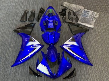 Billige Blau Weiß Schwarz Streifen 2012-2014 Yamaha YZF 1000 R1 Motorrad Verkleidung